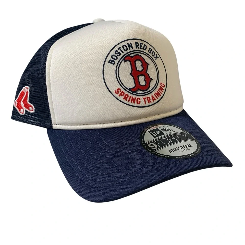 New Era Boston Red Sox 9FORTY A-Frame Spring Training Snapback Trucker Hat